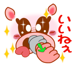 Smiley sign language of a pig ver.2 sticker #10336907