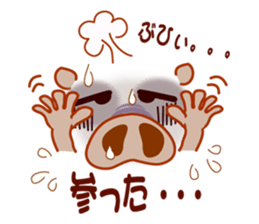 Smiley sign language of a pig ver.2 sticker #10336929