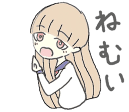 girl in sailor uniform sticker #10337096