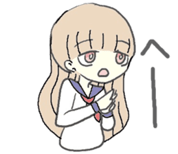 girl in sailor uniform sticker #10337099