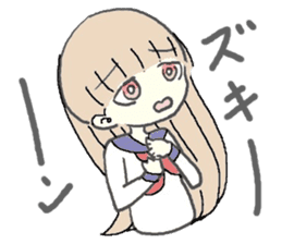 girl in sailor uniform sticker #10337101