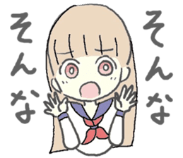 girl in sailor uniform sticker #10337103