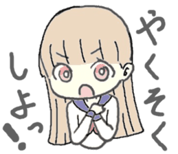 girl in sailor uniform sticker #10337105