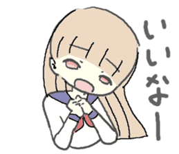 girl in sailor uniform sticker #10337106