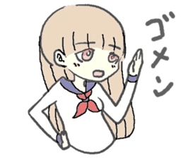 girl in sailor uniform sticker #10337109