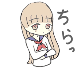 girl in sailor uniform sticker #10337112