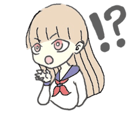 girl in sailor uniform sticker #10337113