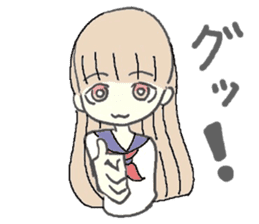 girl in sailor uniform sticker #10337114