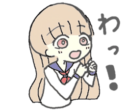 girl in sailor uniform sticker #10337115