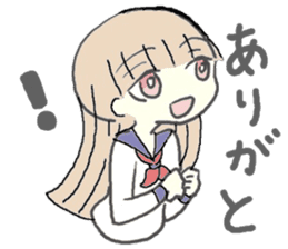 girl in sailor uniform sticker #10337117