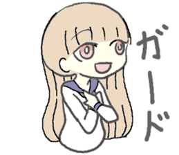 girl in sailor uniform sticker #10337118