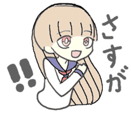 girl in sailor uniform sticker #10337120