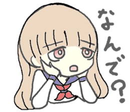 girl in sailor uniform sticker #10337122