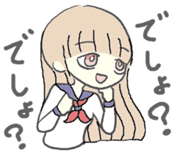 girl in sailor uniform sticker #10337124