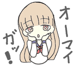 girl in sailor uniform sticker #10337125