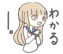 girl in sailor uniform sticker #10337127