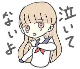 girl in sailor uniform sticker #10337129