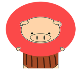 Bellyband pig sticker #10337216