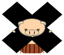 Bellyband pig sticker #10337217
