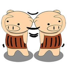 Bellyband pig sticker #10337228