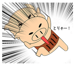 Bellyband pig sticker #10337232