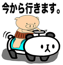 Bellyband pig sticker #10337239