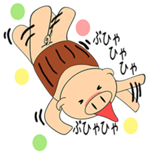 Bellyband pig sticker #10337241