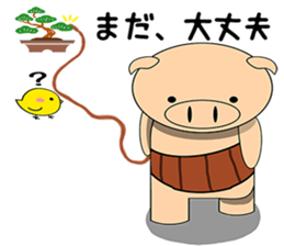 Bellyband pig sticker #10337244