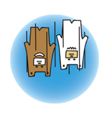 Polar bear and Bear sticker #10337494