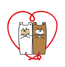 Polar bear and Bear sticker #10337495