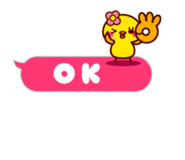 Cute little chick balloon sticker 2 sticker #10337540