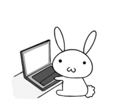 so cute rabbit usakichi2 sticker #10337936