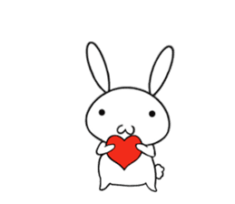 so cute rabbit usakichi2 sticker #10337974