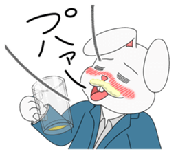 Drunkard Rabbit Usatarou sticker #10338629