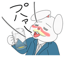 Drunkard Rabbit Usatarou sticker #10338629