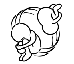 Stick of sorrow and friendship2 sticker #10338808