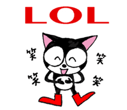 Mikey the Black Cat sticker #10339397