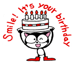 Mikey the Black Cat sticker #10339403