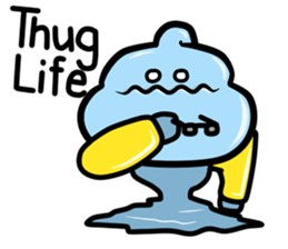 ZaaC ThugLife Water Man sticker #10340276