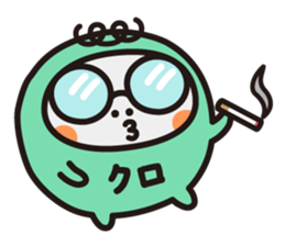 Scheming bacteria sticker #10340421