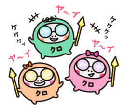 Scheming bacteria by ParuNaka sticker #10340425