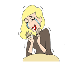 People gather in a cafe ~Kansai dialect~ sticker #10341742