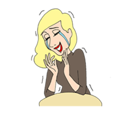 People gather in a cafe ~Kansai dialect~ sticker #10341742