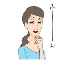 People gather in a cafe ~Kansai dialect~ sticker #10341744