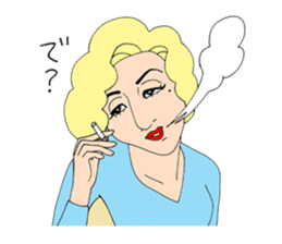 People gather in a cafe ~Kansai dialect~ sticker #10341746