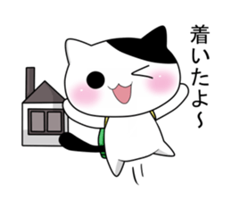 Nyanchi of black-and-white cat sticker #10342062