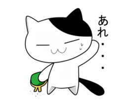 Nyanchi of black-and-white cat sticker #10342091