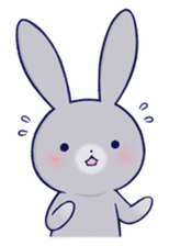 Lovey-dovey rabbit Gray rabbit ver 3 sticker #10342346
