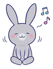 Lovey-dovey rabbit Gray rabbit ver 3 sticker #10342361