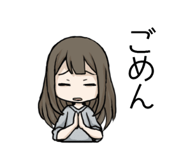 Regret girls sticker #10343066